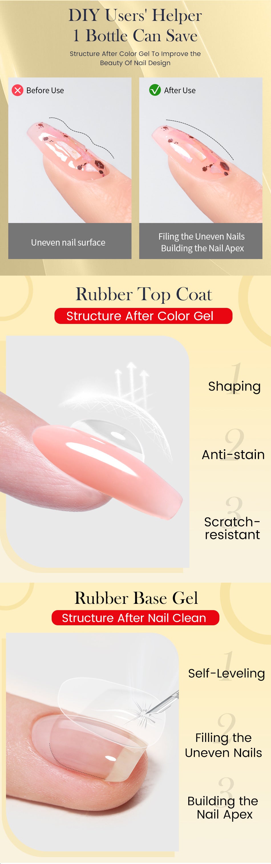 Nail Art Construction Base Gel