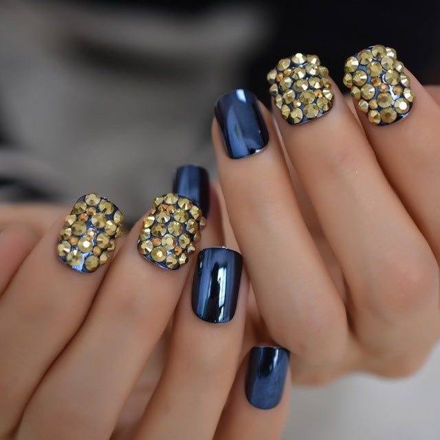 Metallic False Nails