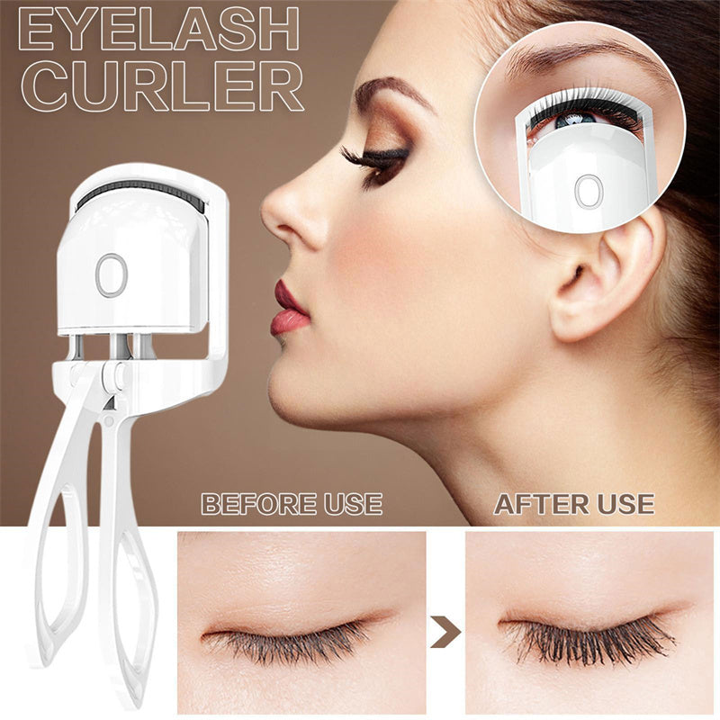 Portable Heated Eyelash Curler with Temperature Control