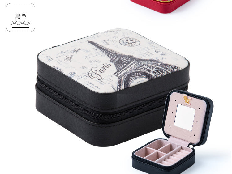 PU Leather Jewelry Organizer Box