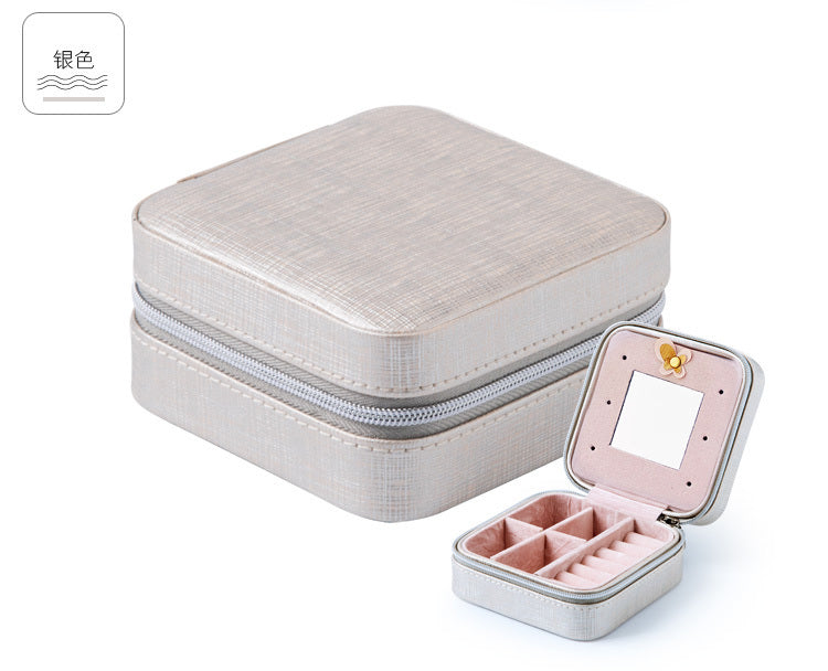 PU Leather Jewelry Organizer Box