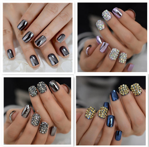 Metallic False Nails