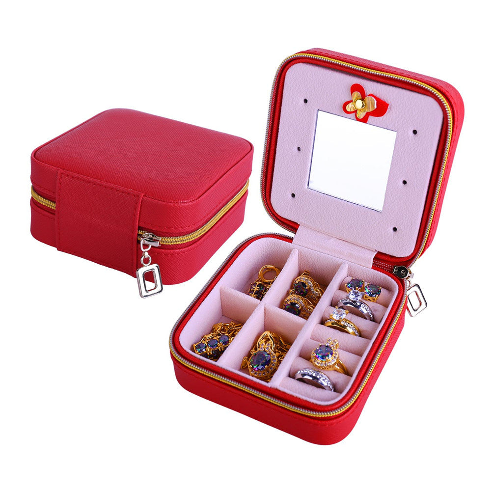 PU Leather Jewelry Organizer Box