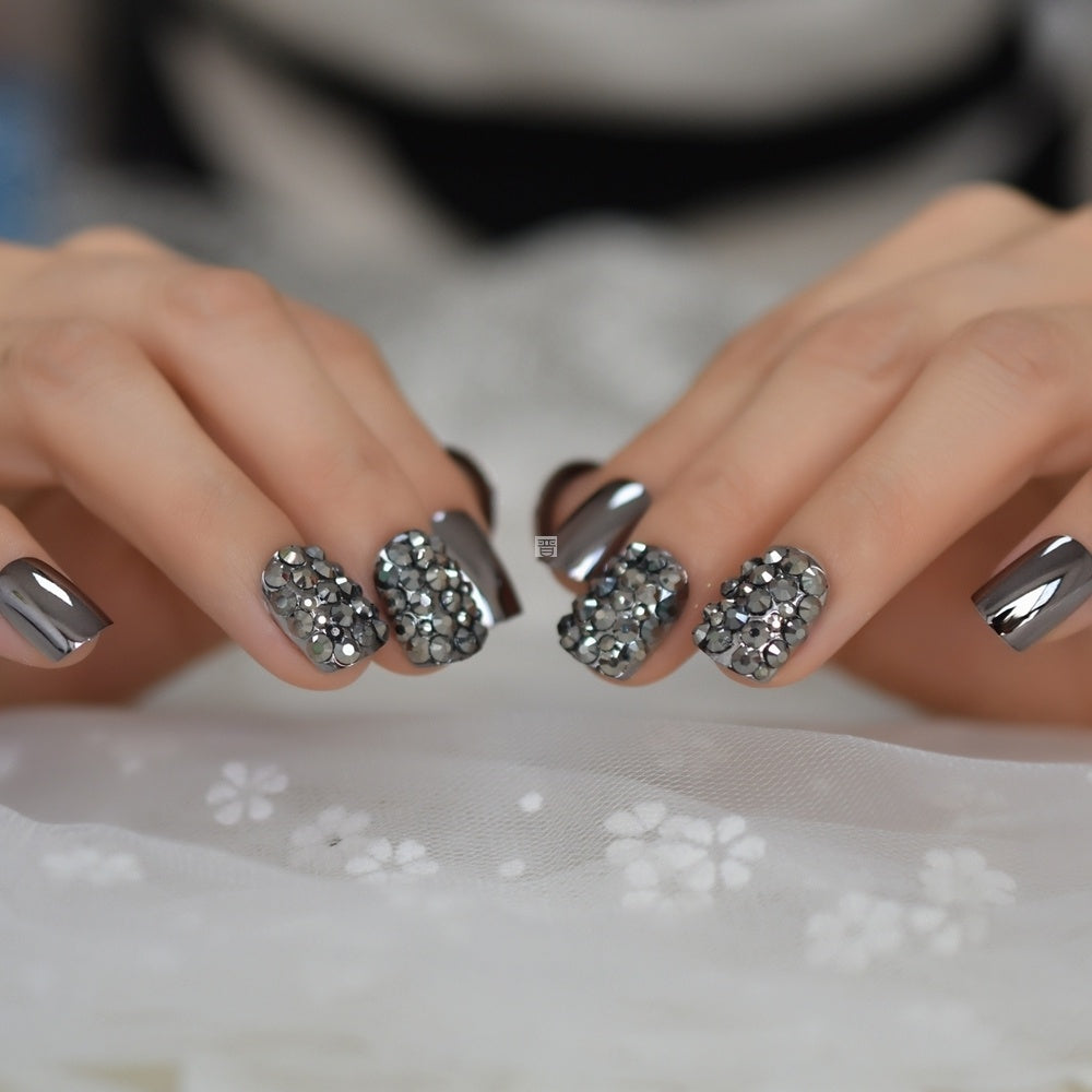 Metallic False Nails