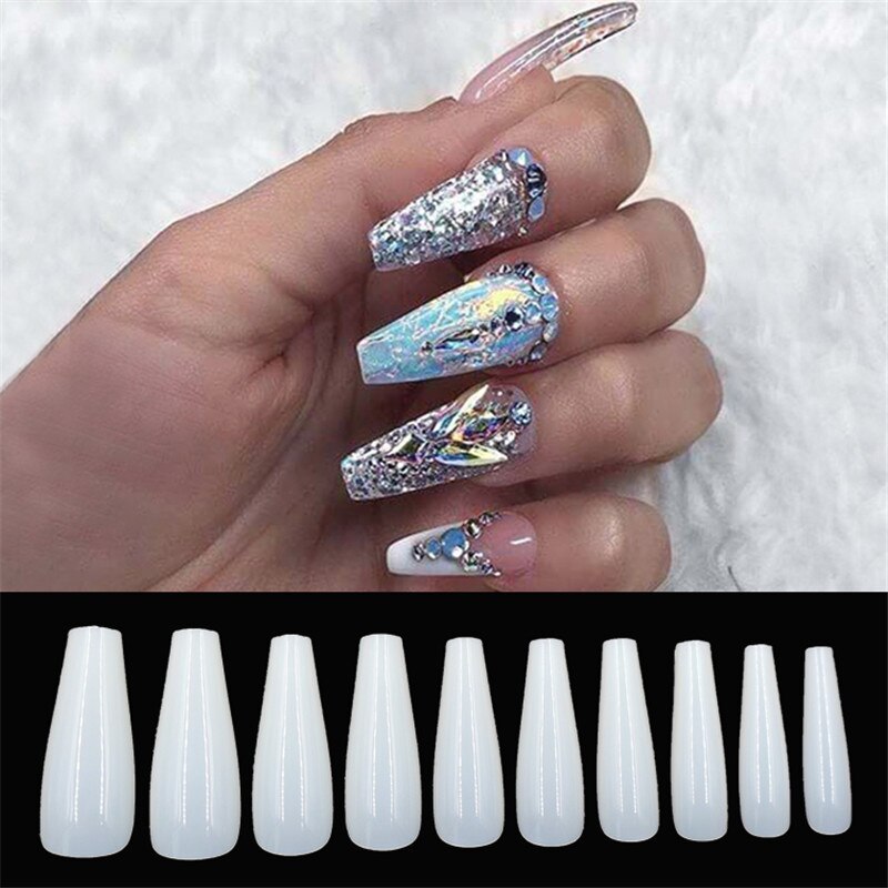 500 Transparent Ballet Fake Nails