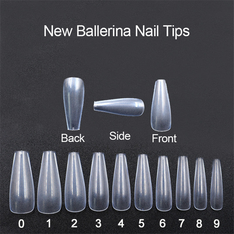 500 Transparent Ballet Fake Nails