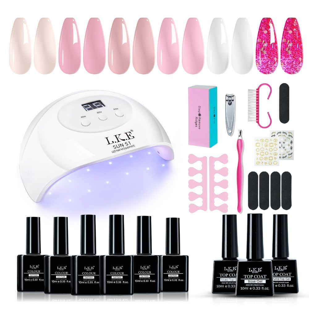 Nail Gel Polish Kit & Nail Lamp