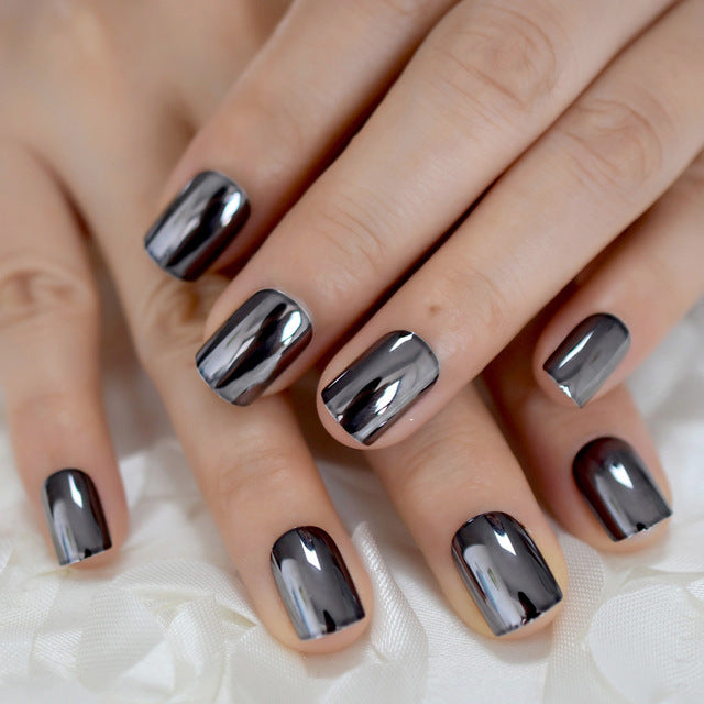 Metallic False Nails