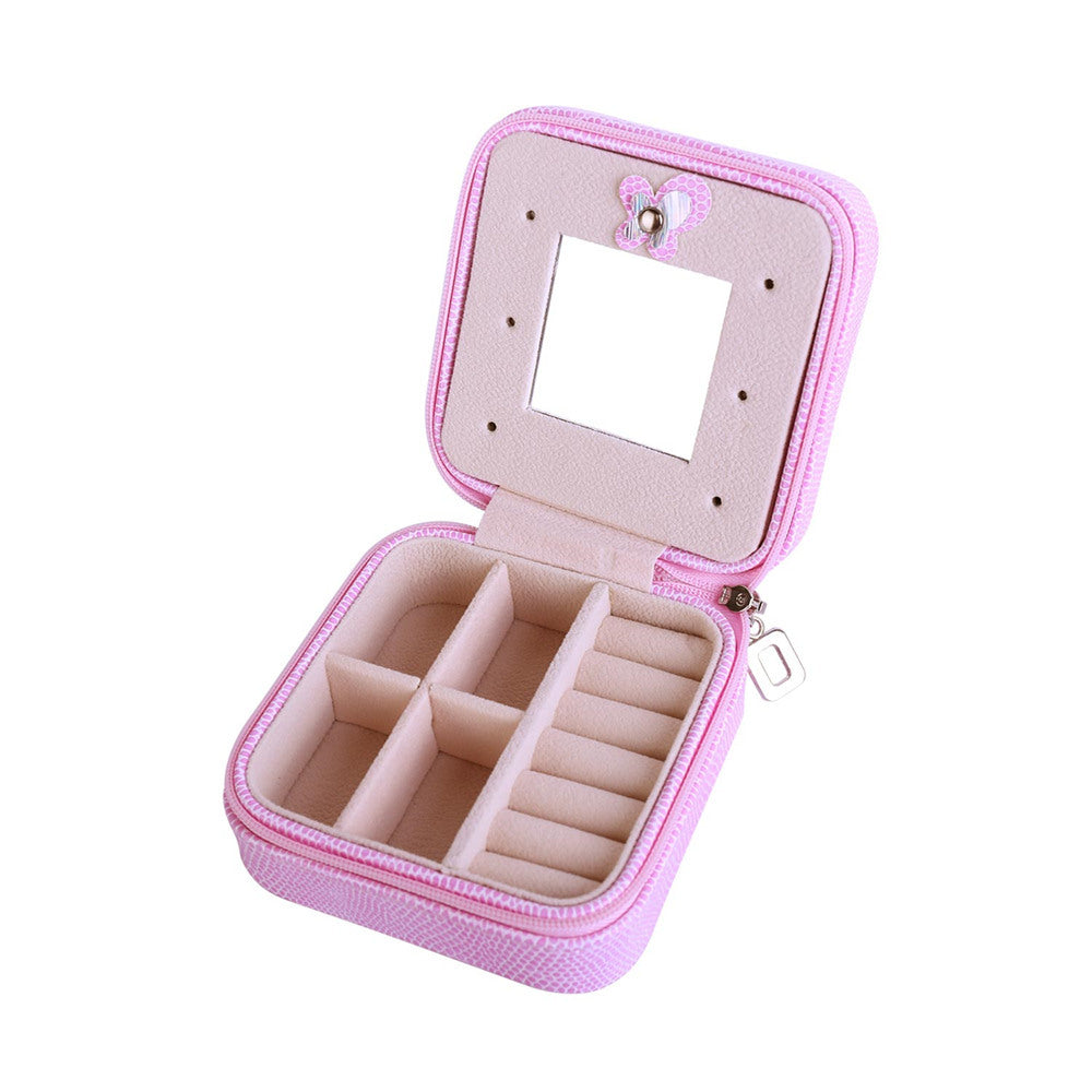 PU Leather Jewelry Organizer Box