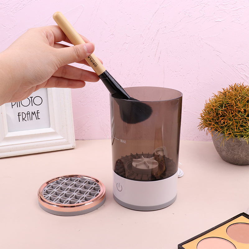 Portable Electric Eye Shadow Brush Cleaner with USB Charging