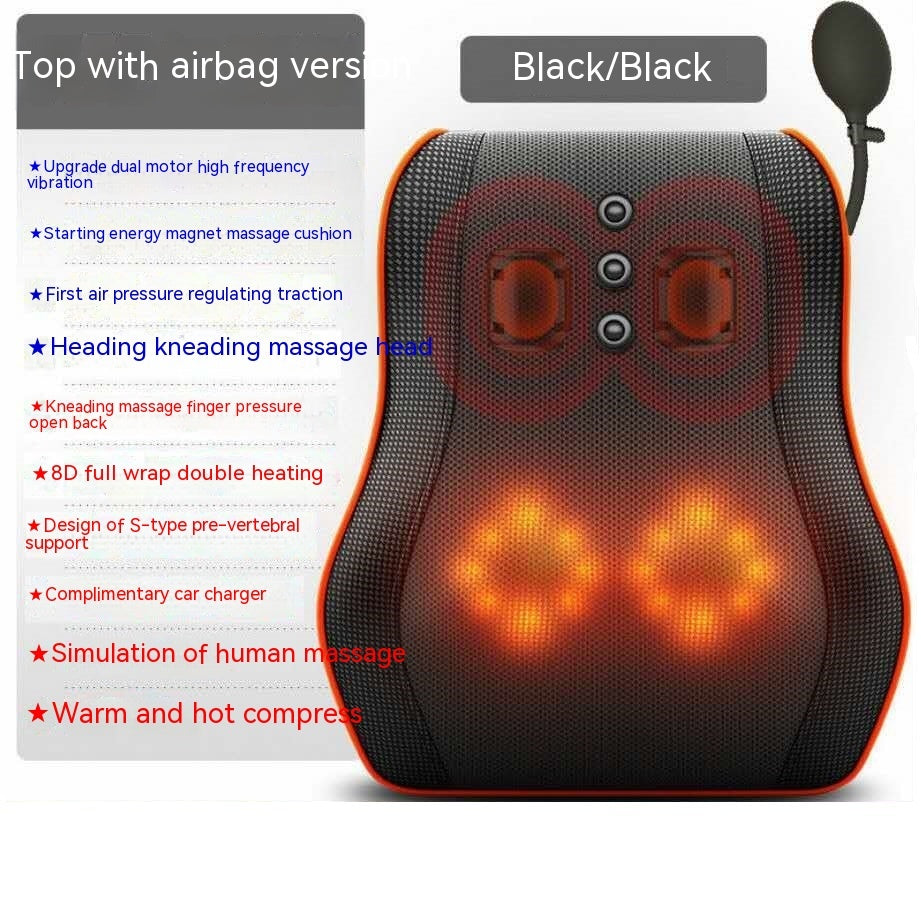 Heated Electric Back Massager Pillow